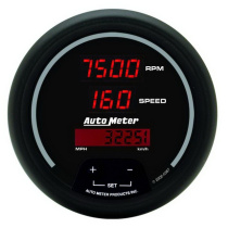 Varv-/hastighetsmätare 87mm 120MPH / 8000 RPM (Elektrisk) Sport-Comp II